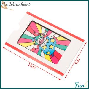 【The Warmheart】 Medium Changing Clown Color Card Magic Tricks Toys for Children Stage Magic Prop