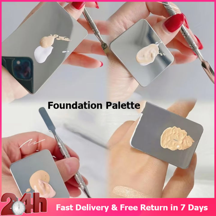 [Ready Stock+COD] Liquid Foundation Palette Makeup Lipstick Ring Color