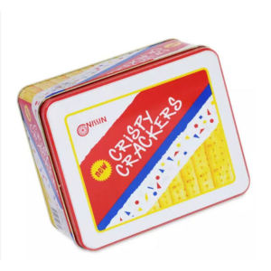 Nissin Crispy Crackers Made in indonesia Kemasan kaleng 750g.