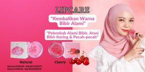 Lip Care Warna Natural & Cherry SR12 BPOM / Lip Balm Pelembab Atasi Kering & Bibir Pecah-Pecah