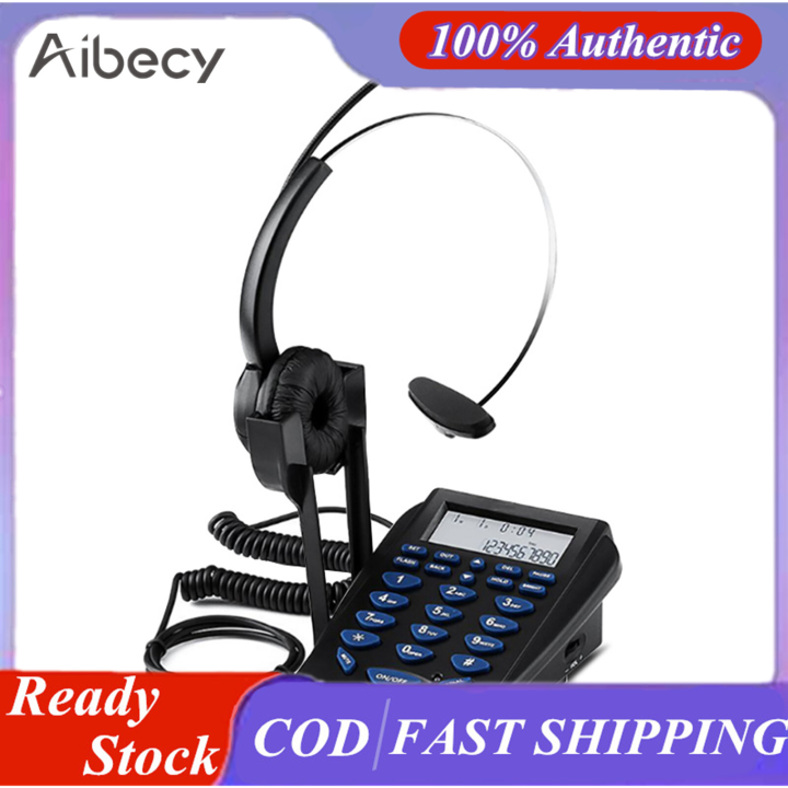 Aibecy Call Center Telephone Dialpad Corded Telephone with Noise