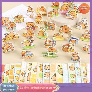 Graceful 30Pcs Set Cartoon Animal Capybara Theme Paper Jigsaw Puzzle Toys Childrens Paper 3D Capybara Shaped Favors For Birthday Party
