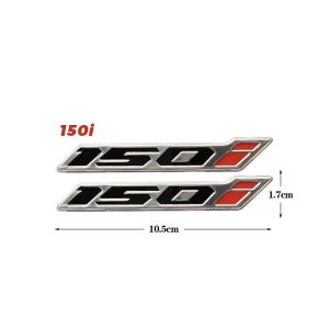 Emblem Click 125I 150I Stiker Logo Timbul Vario 125 150 New Sticker Karbu Hitam Perak Thailand Tulisan