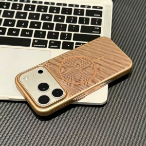 Honeycomb Heat Dissipation Mesh Holes Magnetic Case For iPhone 17 16 15 14 Plus 13 12 11 18 Pro Max For Magsafe Slim Hard Cover