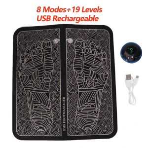Electric EMS Foot Massager Pad Foot Massage Mat Feet Muscle Stimulator Improve Blood Circulation Relieve Ache Pain Health Care
