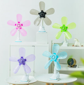 Mini Portable Office desktop fan student dormitory clip fan Small 5 Blades Plastic Electric AC Home Living Room Ceiling Fans Cooling Fan