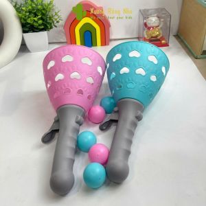 Cốc bắn bóng vui nhộn cốc bắn bóng giúp phát triển chiều cao tặng kèm 4 bóng bộ 2 cốc hứng kèm 4 bóng Xương Rồng Nhỏ