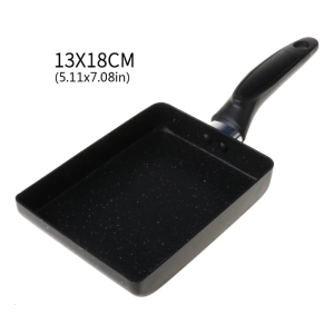 Square Fry Pan Steak Pot Non Stick Stainless Steel Material Wok Pan with Handle for Home Induction Electric Gas Cooktop