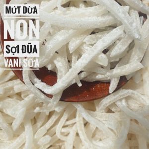 Túi 1KG Mứt dừa sữa Thanh Điệp trắng vanni