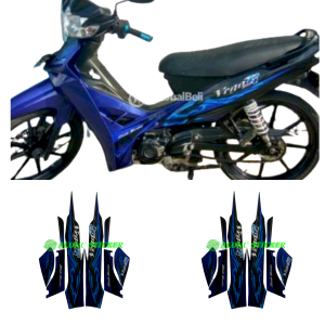 STIKER STRIPING FULL SET LIS LES BODY MOTOR YAMAHA VEGA R 2008 2009