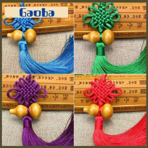 gaoba 1Pc Lucky Charm Chinese Knot Feng Shui Gourd Pendant Car Home Decoration
