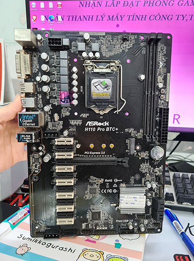 [HCM] Main H110 Asrock Pro BTC+ Main H110 Asrock Pro BTC+ đủ Fe hàng đẹp