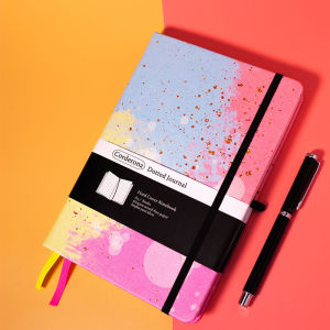 FCLove Bubble Bullet Dotted Journal Leatherette Elastic Band 160gsm A5 Hard Cover Dot Grid Notebook