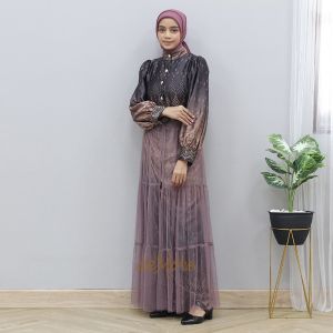 Dress Tutu Essensial Biya - Setelan 2In1 Kondangan Wanita - Setelan Kebaya Tutu Motif - Demore