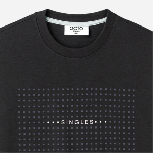 เสื้อยืด octo TOKYO คอกลมแขนสั้น สกรีนลาย SINGLES เนื้อผ้า Cotton 100% นุ่มสบาย