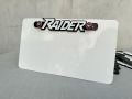 PLATE BADGE ACRYLIC MADE, 3MM BLACK BASE, AND 3MM WHITE LOGO. 