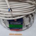 KABEL ETERNA NYYHY 2 X 0.75 MM PERMETER SERABUT TEMBAGA ISI 2 HITAM. 