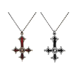 Gothic ngược mặt dây chuyền hình thánh giá Vòng Cổ Hợp Thời Trang Choker phụ kiện cá tính cho Punk và những người đam mê thời trang Phục Hưng
