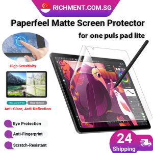 【✅SG Brand】RICHMENT Paperfeel Matte Screen Protector for OnePlus Pad Lite Paper Like Writing Film Anti Glare Anti Fingerprint Scratch Resistant Smooth Stylus Drawing Experience Ultra Thin High Sensitivity Eye Protection Tablet Film