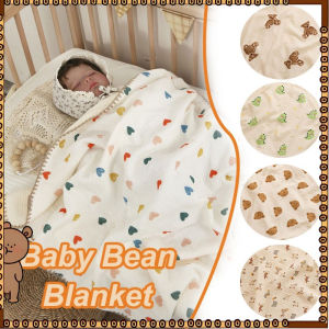 100*100cm Baby Bean Blanket Velvet Soft Swaddle Selimut Tidur Anak Kain Bedung Bayi 婴儿豆豆毯