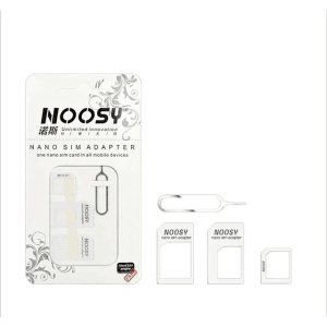 Adapter Standard SIM Card Adapters Eject Pin Key For iPhone Samsung SIM Card Adapter 4 in 1 Noosy Nano Micro SIM