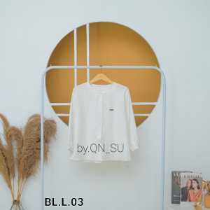 Cyntia Blouse  Kemeja Baju Atasan Wanita Terbaru Kekinian Polo Linen