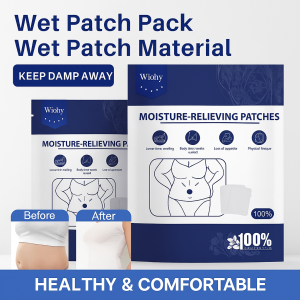 6PCS แผ่นแปะลดความชื้นเย็นเพื่อสุขภาพ แผ่นแปะลดไขมันหน้าท้อง