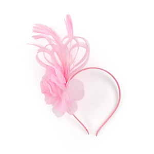 Adjustable Bridal Fascinator Flower Hat with Headbands and Clip Fashion Headpiece for Bridesmaids Carnivals Festivals