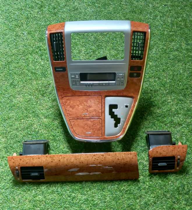 Toyota Alphard ANH10/MNH10 MNH15 NFL Aircon Panel Set (Walnut) | Lazada