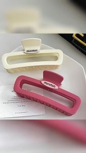 Korean Style Simple Large Hollow Hair Clip Womens Fashion Shark Clip Hair Accessory