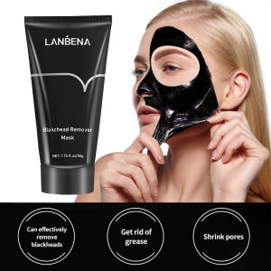 LANBENA Bamboo Charcoal Blackhead Remover Facial Mask Peel Off Mask Pore Clransing Strip Clay Mask Oil Control Skin Care 50g
