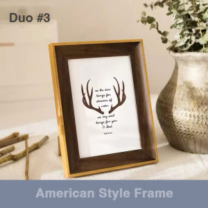 ESPACE SG American Style Beveled Picture Frames 6 Colours Wooden Photo Frame Display Stand