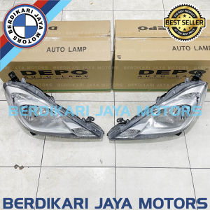 217-1169 HEADLAMP HEAD LAMP LAMPU DEPAN UTAMA JAZZ 2011 SD 2015 CRYSTAL CHROME