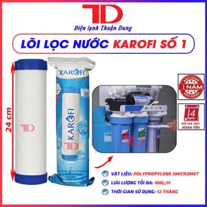 Bộ 3 lõi lọc nước Karofi 123 dùng cho máy lọc nước RO - Điện Lạnh Thuận Dung