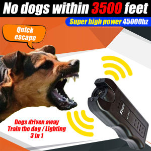 [No dogs within 3500 feet] 45000Hz dog repeller ultrasonic 3 in 1 Dogs driven away/Train the dog/Lighting repeller for pet dog chaser 驱狗器
