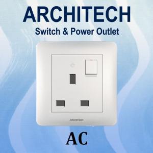 ARCHITECH INFINITY A63-C12 WHITE Stop Kontak - Colokan AC