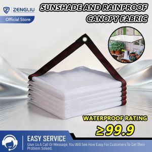 Transparent Rainproof Cloth Tarpaulin Large size Thickened Plastic PE Film Garden Balcony Tent Waterproof Tarp Cover