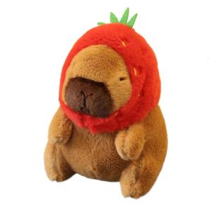 Lovely Capybara Schoolbag Pendant Keychain Capybara Funny Sweet Capybara Cartoon Charm for Boys Girls Vending Machine