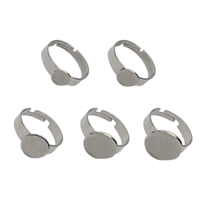 10 cái thép không gỉ nhẫn có thể điều chỉnh nền tảng cho sáng tạo Nhẫn căn cứ hoàn hảo cho Handmade