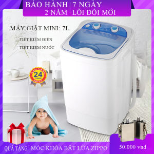 Máy giặt mini 7kg thùng đơn nắp trên bán tự động giặt UV diệt khuẩn giặt nhanh sạch không tốn điện nước. BẢO HÀNH 2 NĂM