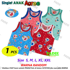 PADIe - 1 PCS Kaos Singlet/Kutung/Anak Laki/Perempuan Motif UNICORN SG-SM004 AGREE KIDS Size S M L XL XXL