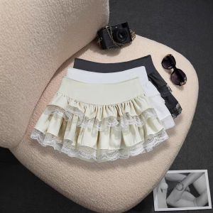 COD Pure Desire Lace Hot Girl Puffy Cake Skirt for Girls Spring/Summer New Elastic Waist Petite Short Skirt 99552026 New Arrival