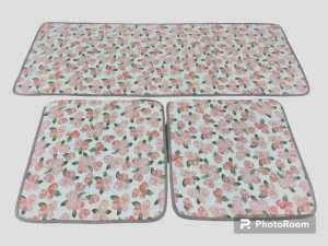 Cotton Car Seat Patchwork Cover 3 in1 Full Set Comfortable Seat Cushion Cover AlasKaki Kereta/Lapik Kusyen Kereta