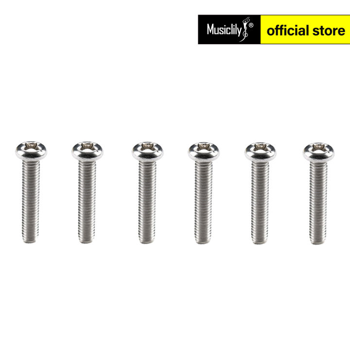 Musiclily Pro Metric M3X16mm Stainless Steel Saddle Intonation Screws