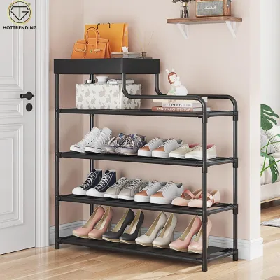 Kệ Để Giày Dép Để Đồ 5 Tầng Đa Năng Khung Nhựa Dễ Dàng Tháo Lắp Phong Cách Bắc Âu
