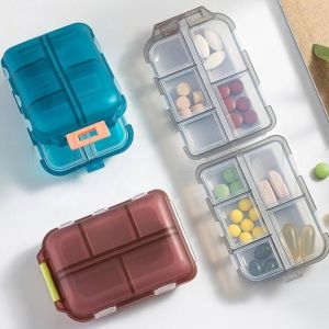 10 Grids Medicine Storage Organizer Holder Case Box Portable Med Pill First Aid Kit Container