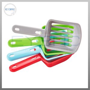 Pet Plastic Poop Scooper with Short Handle for Easy Cleaning