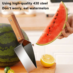 Watermelon Slicer Stainless Steel Easy Clean Watermelon Cutter Stainless Steel Melon Fruit Cutter