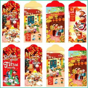 Set 10 bao lì xì Tết đẹp chất và rẻ