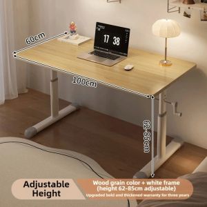 Study Desk Wood Home Office Table With Bookshelf Computer Table Student Study Table Work Desk PC Gaming Desk